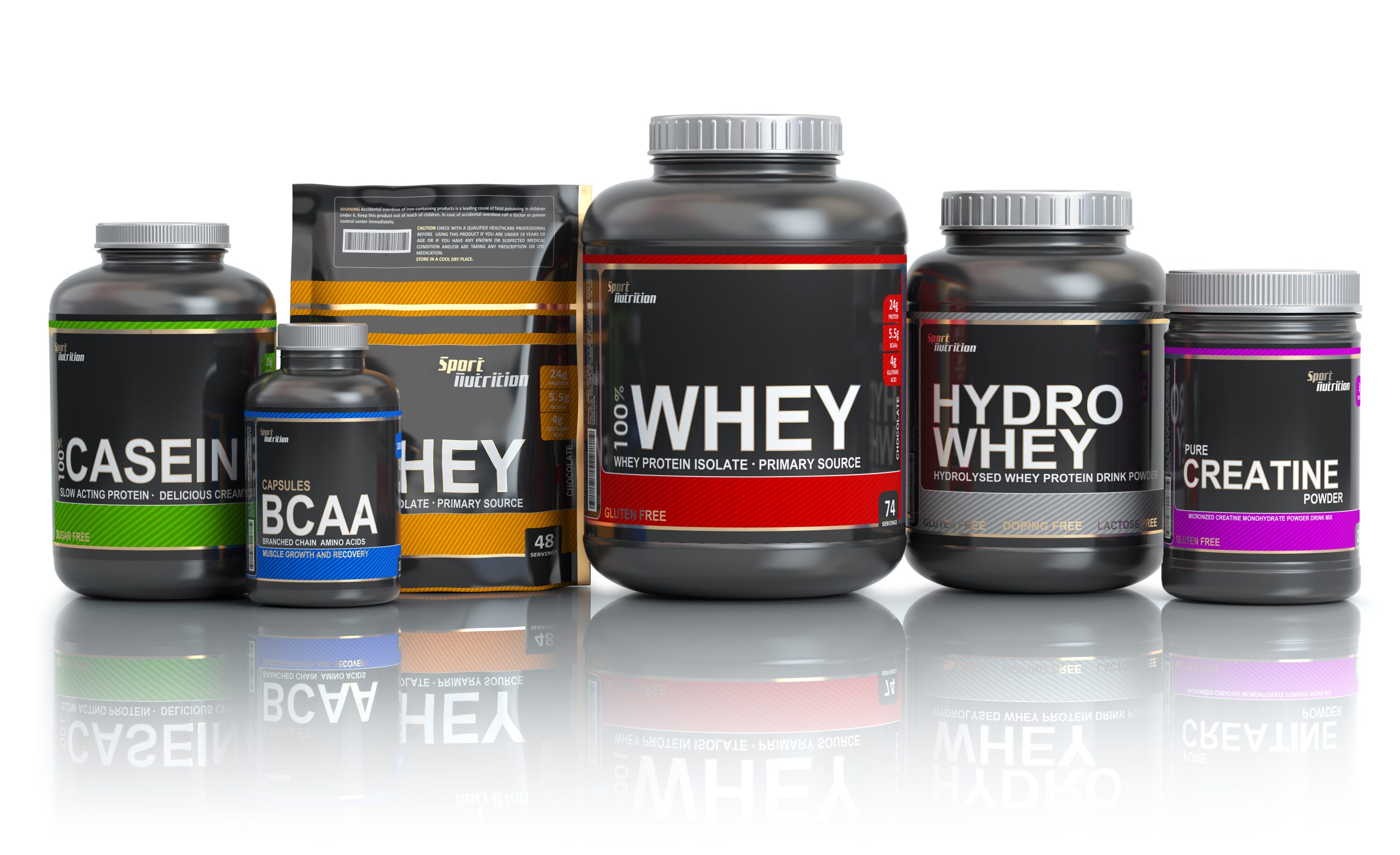 Sports,Nutrition,(supplements),For,Bodybuilding.,Whey,Protein,Casein,,Bcaa,,Creatine